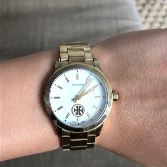 Tory Burch Accessories - Tory Burch swiss made gold watch